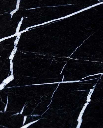 Raw Side Table Black/Natural - 60x40xh42cm