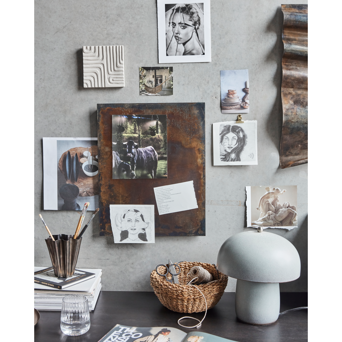 Blackboard, hdnema, antique brown