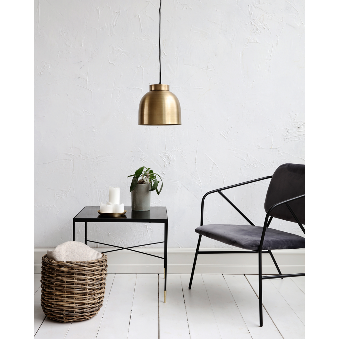 Lamp, HDBowl, brass