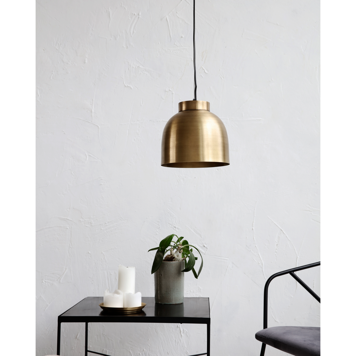 Lamp, HDBowl, brass
