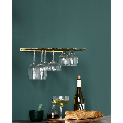 Glass Rack, Hdstilio, Antik Gold Finish