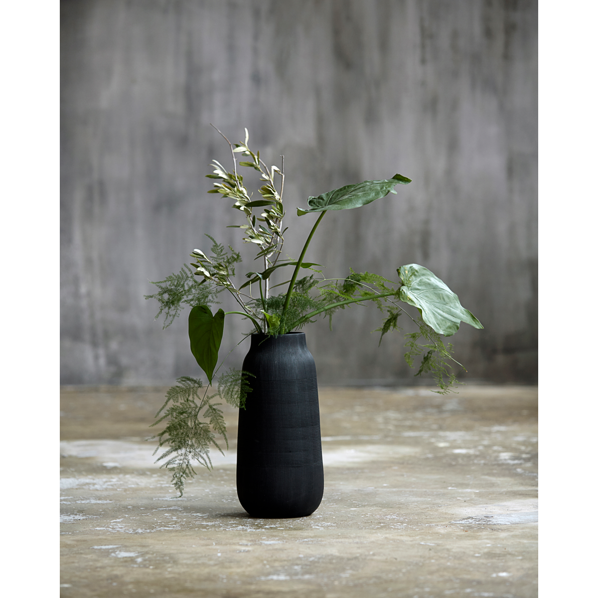 Vase, hdgroove, black