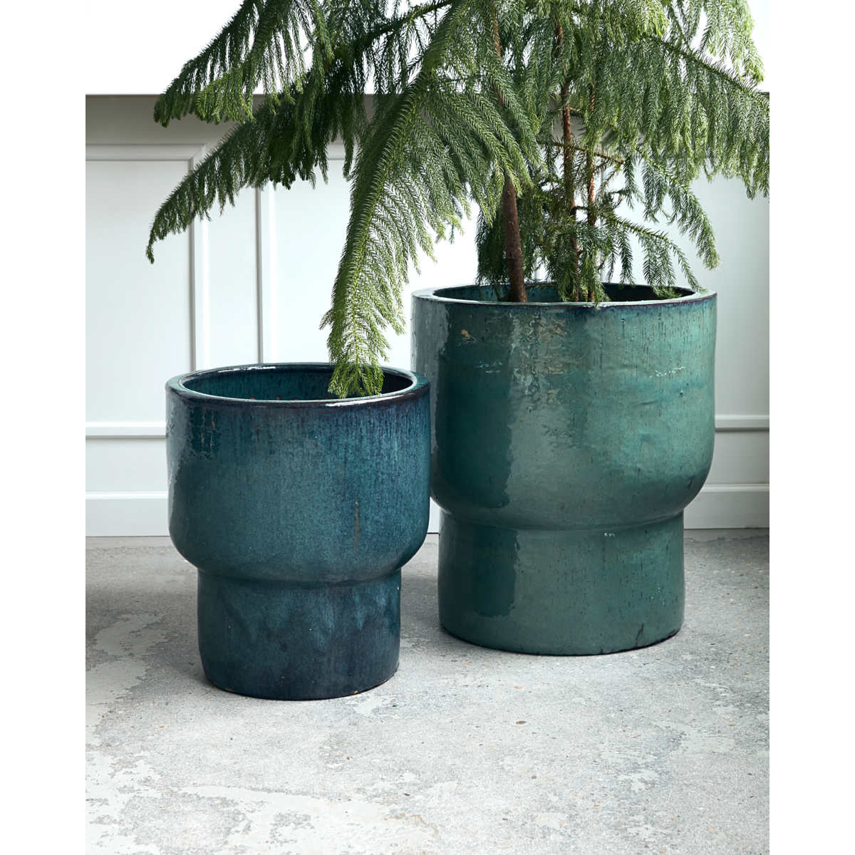 Herbal pot, hdterra, green h: 55 cm, dia: 50 cm