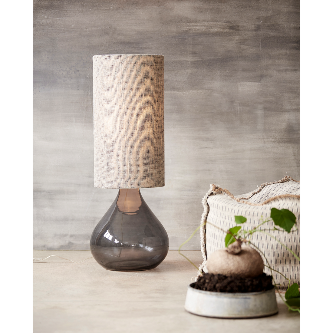 Lamp base, HDBig, Dark gray h: 64 cm, dia: 34 cm