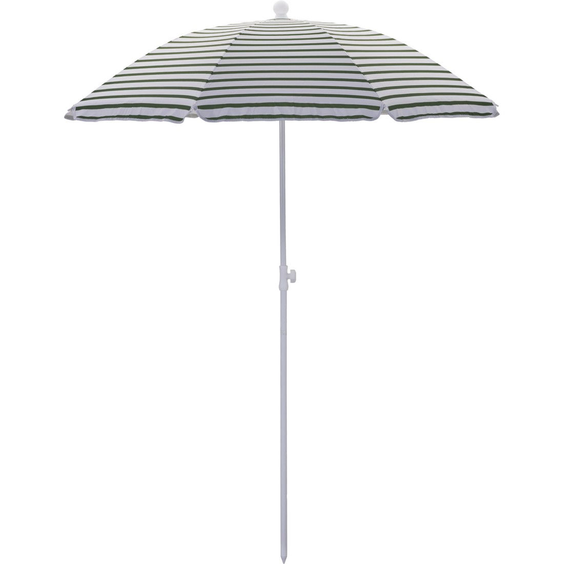 Beach/garden parasol, hdoktogon, green; white