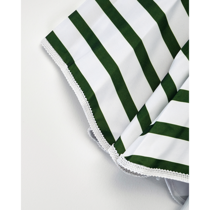 Beach/garden parasol, hdoktogon, green; white