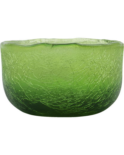 Tealight holder, HDCrackle, Green