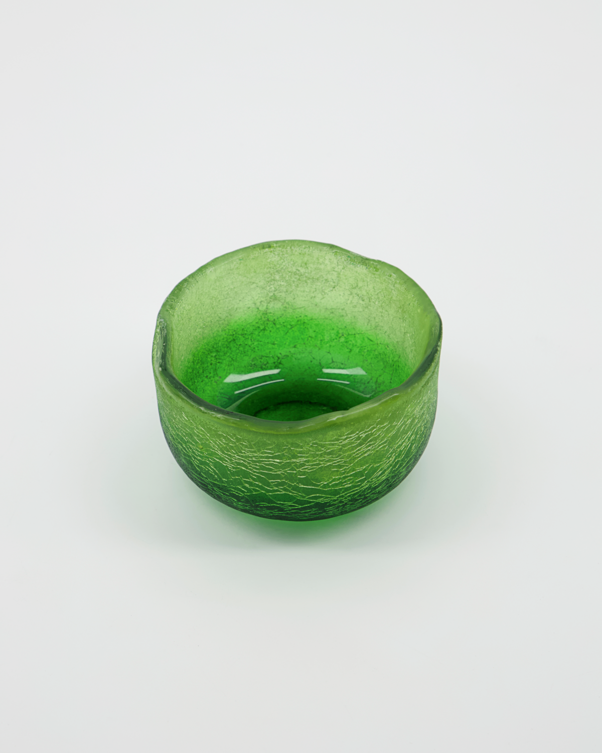 Tealight holder, HDCrackle, Green