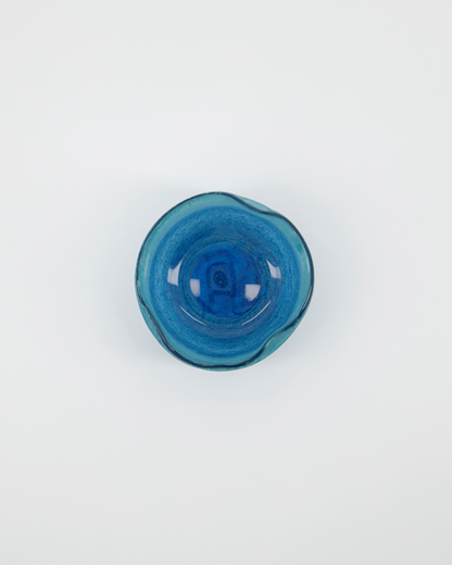 Tealight holder, HDCrackle, Blue