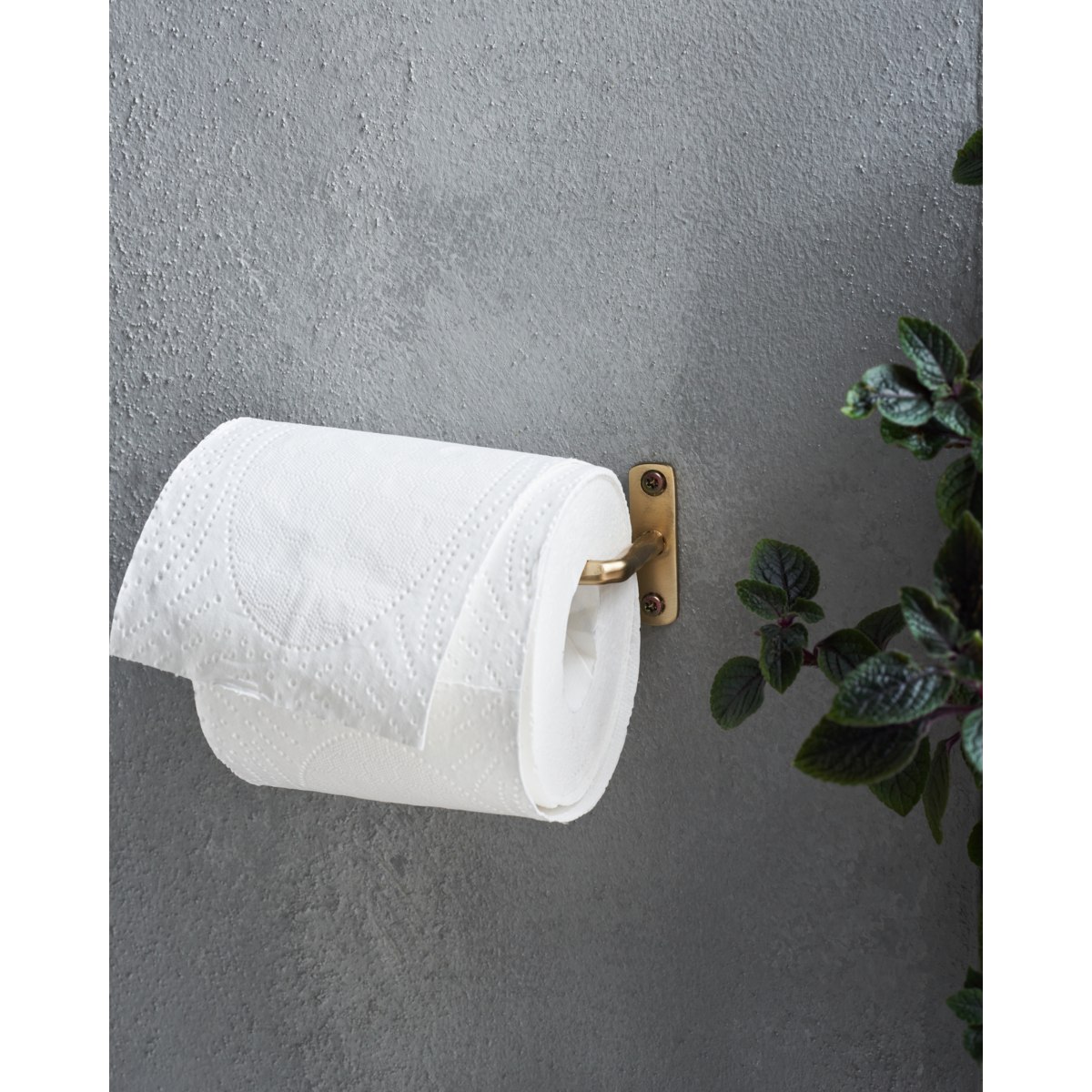 Toilet paper holder, HDWELO, brushed brass finish
