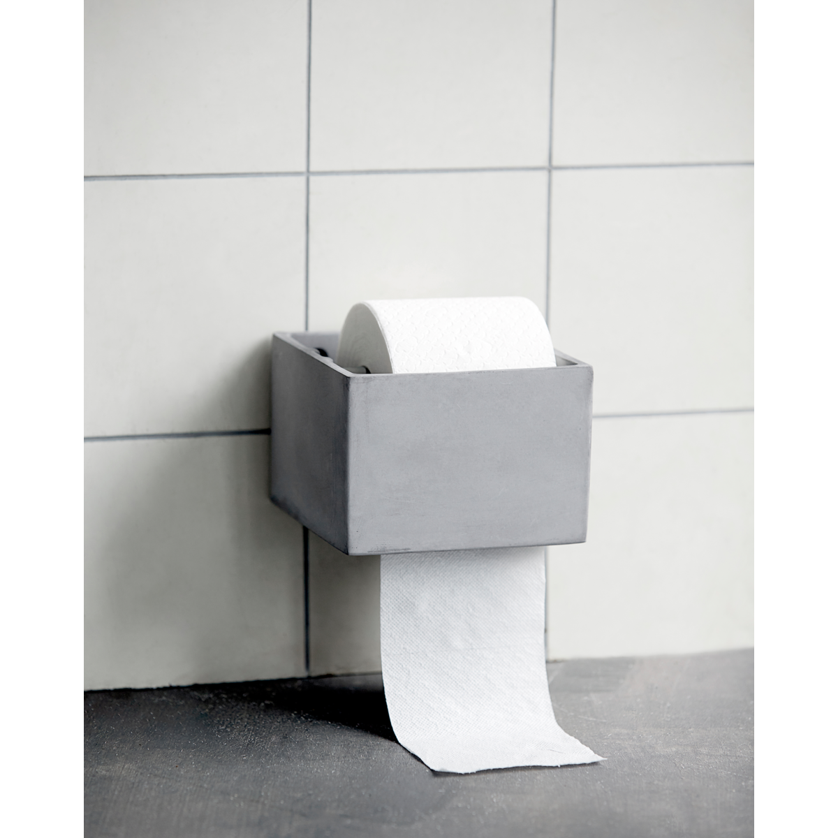 Toilet paper holder, hdcement, gray