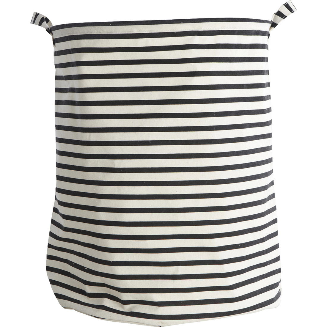 Laundry bag, hdstripes, black h: 50 cm, dia: 40 cm