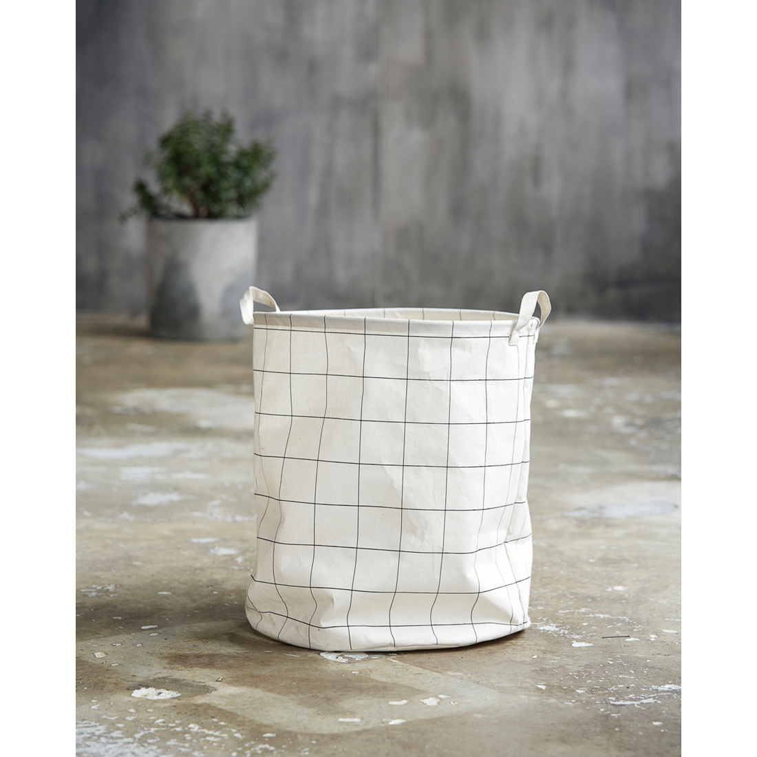 Laundry bag, hdsquares, white &amp; black