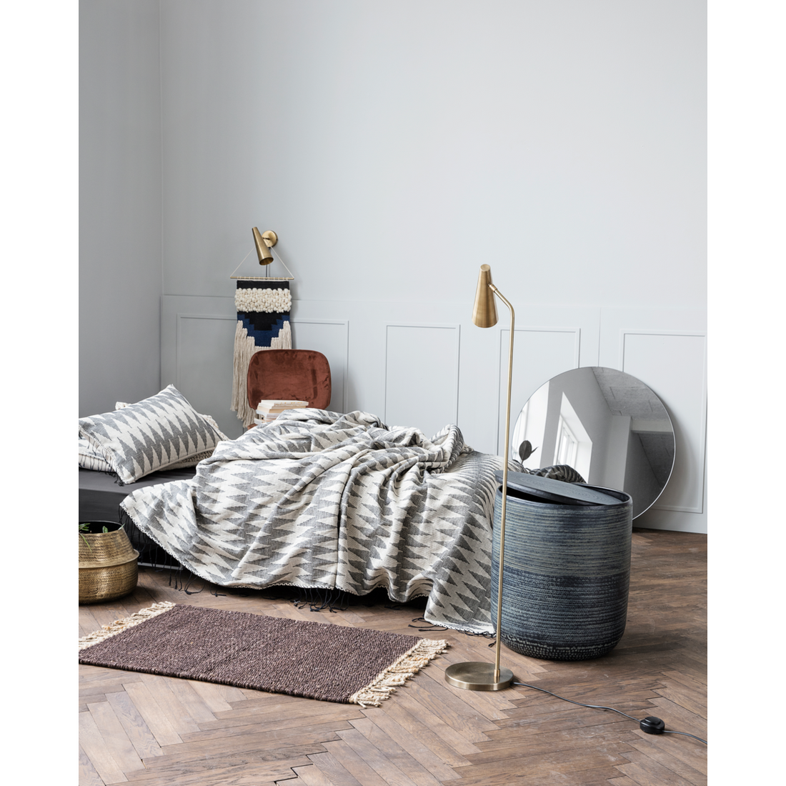 Floor lamp, HDPrecise, brass