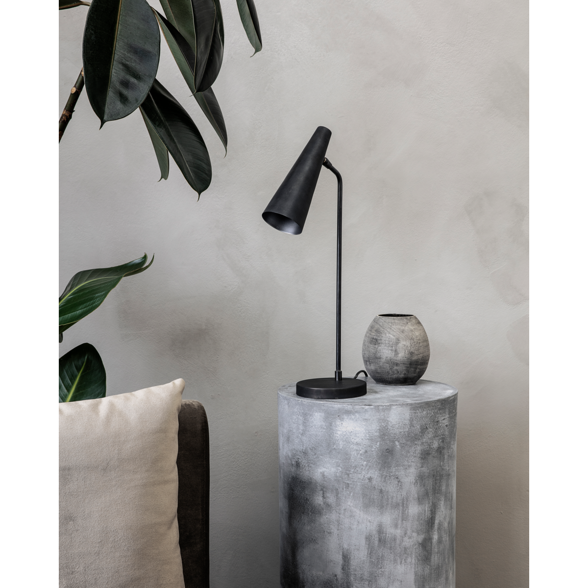 Table lamp, HD, Mat Black