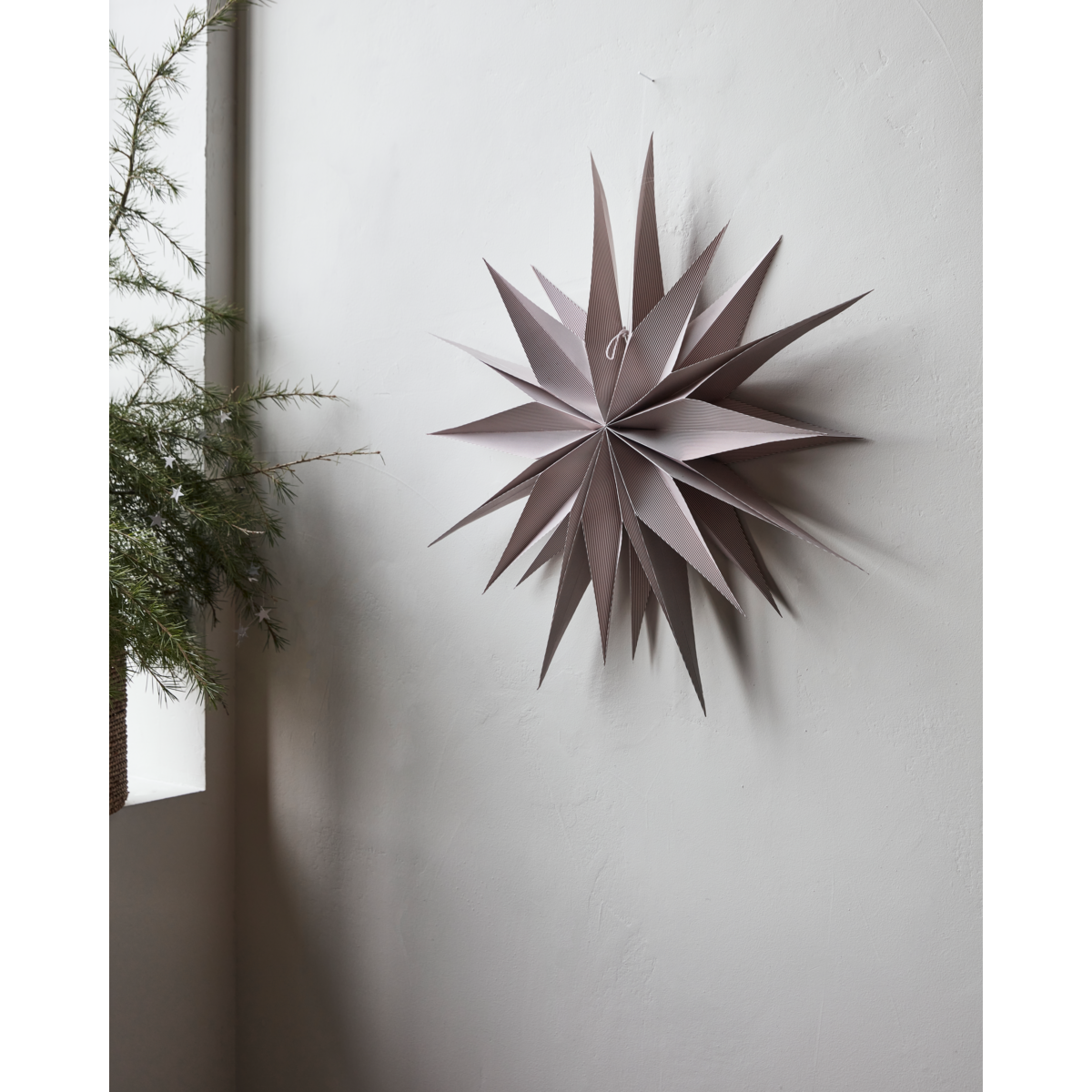 Star, hdcapella, burnt red; white