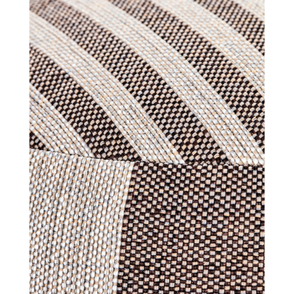 Puff, hdalfo, brown; white