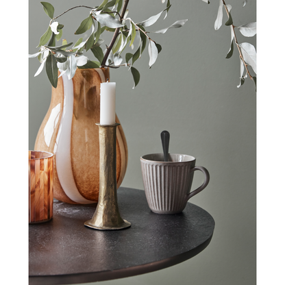 Candlestick, hdticca, antique gold