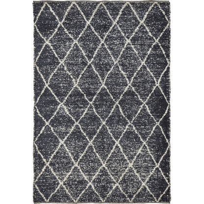Blanket, hdcruz, black; raw white