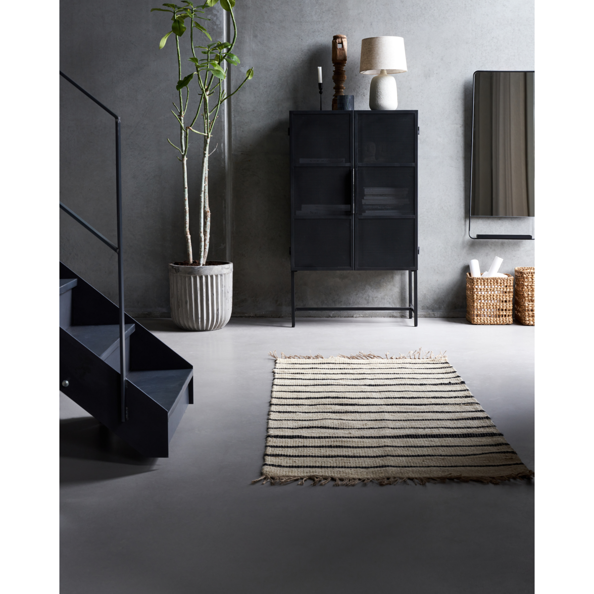Blanket, hdsima, black; natural