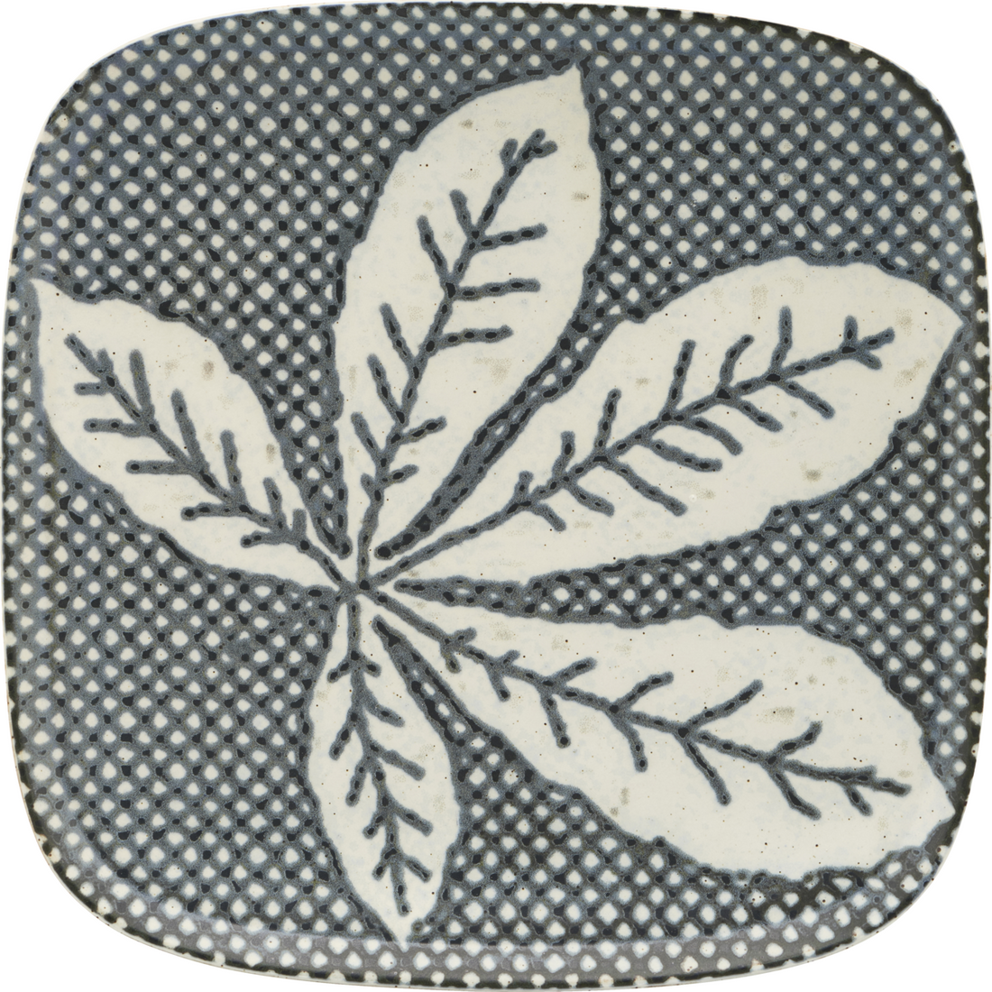 Plate, hdchestnut, gray; blue