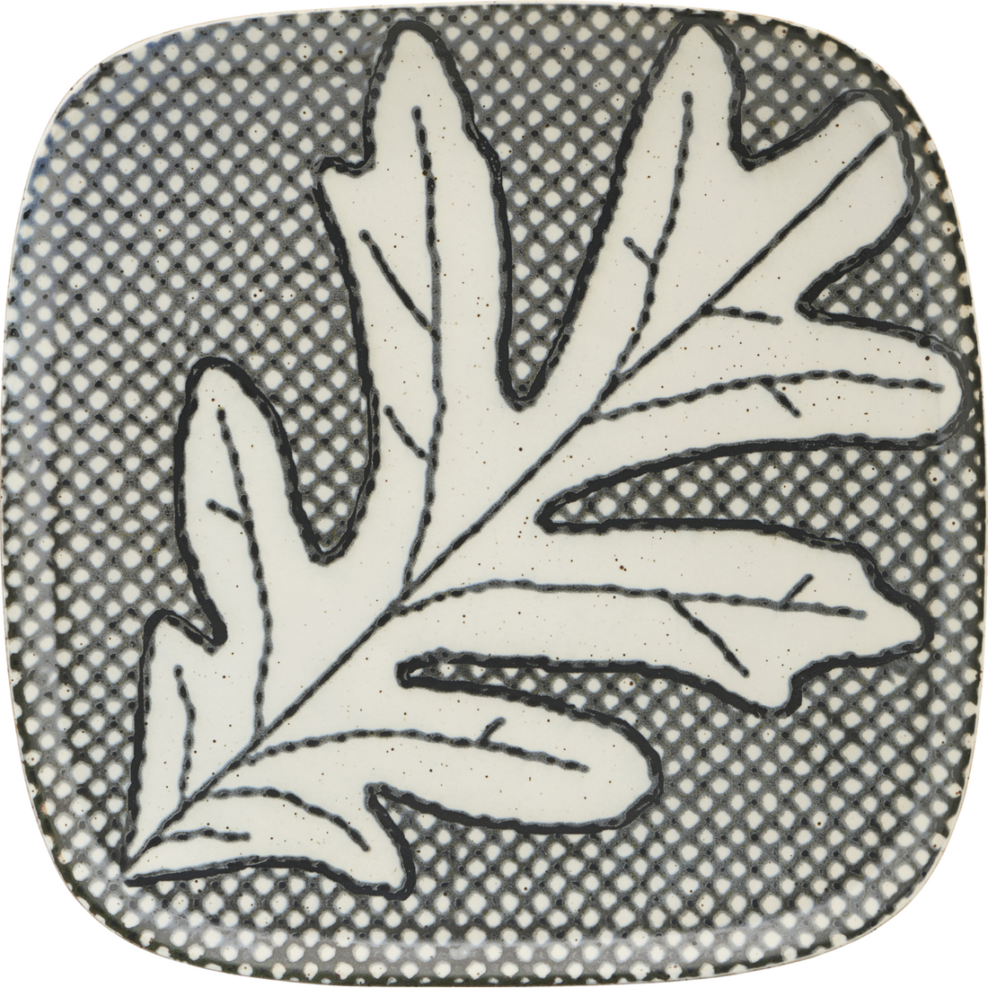 Plate, hdoak, gray; blue