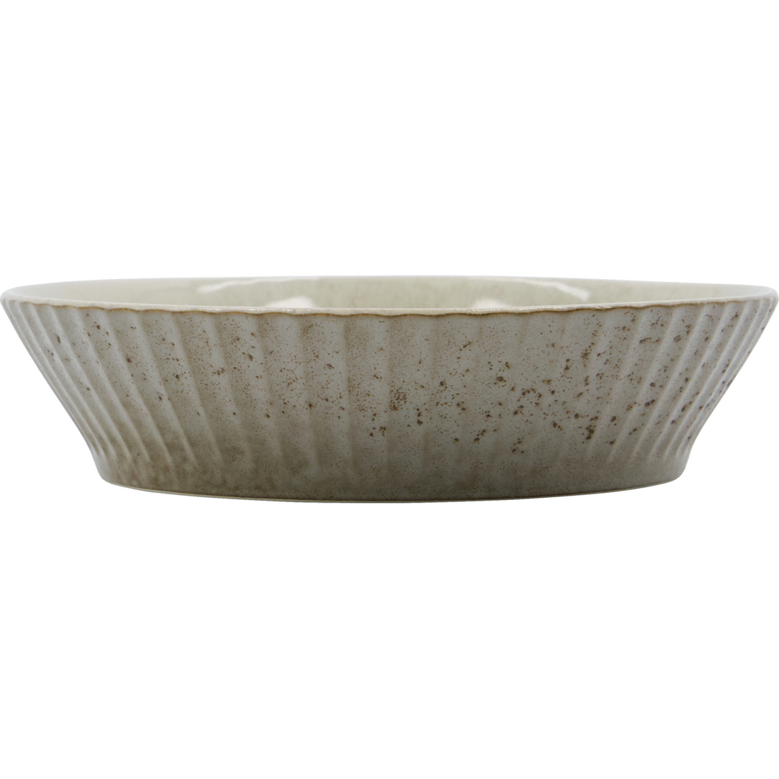Bowl, hdpleat, gray; brown