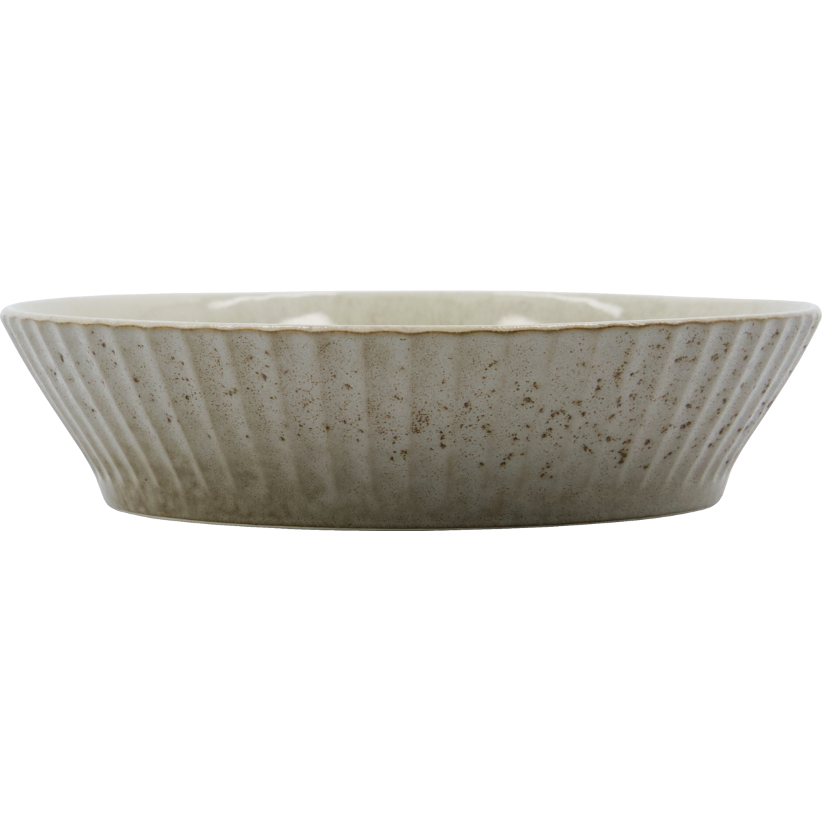 Bowl, hdpleat, gray; brown