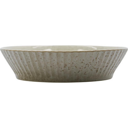 Bowl, hdpleat, gray; brown