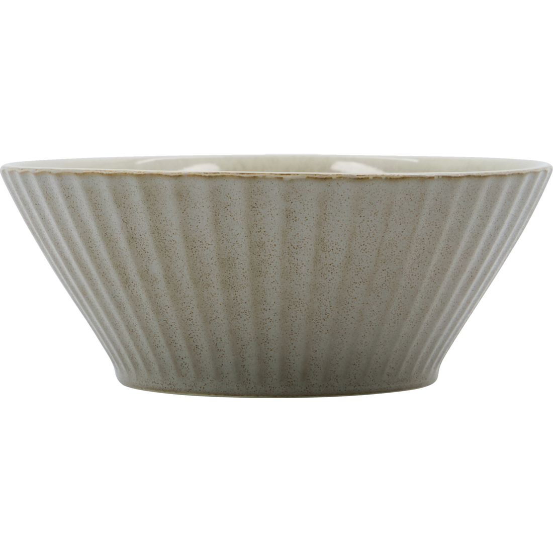 Bowl, hdpleat, gray; brown