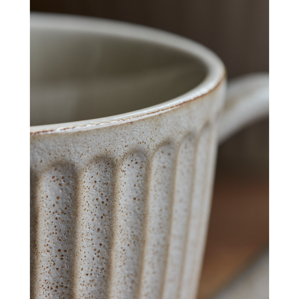 Mugs, hdpleat, gray; brown