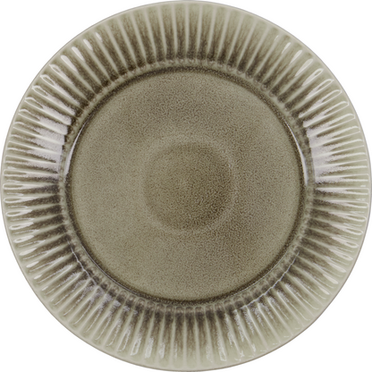Dinner plate, HDPleat, gray; brown