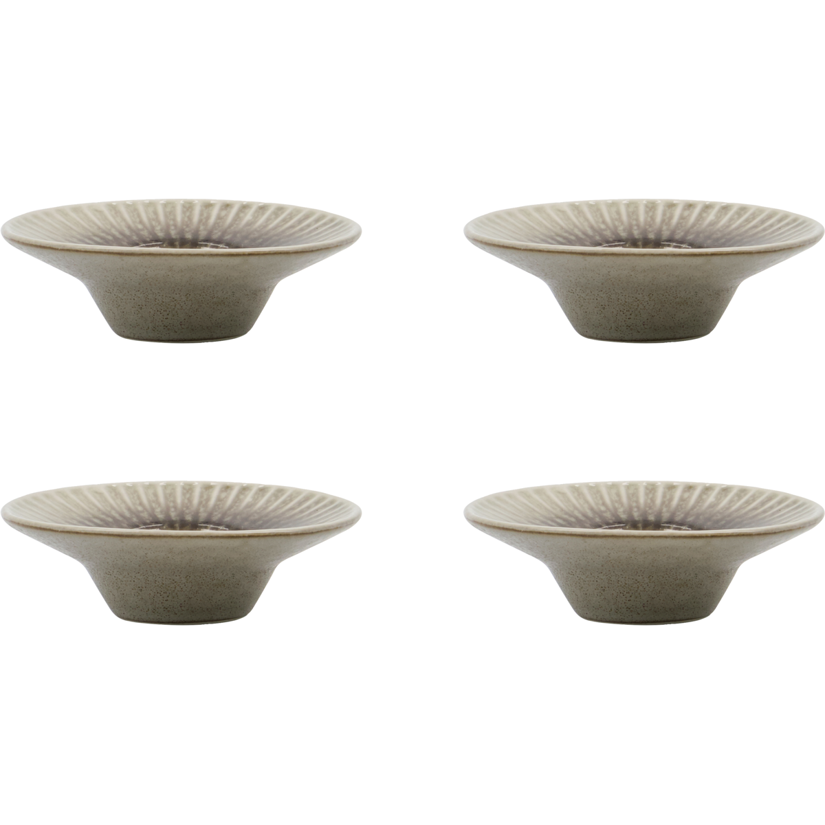 Egg cup, hdpleat, gray; brown
