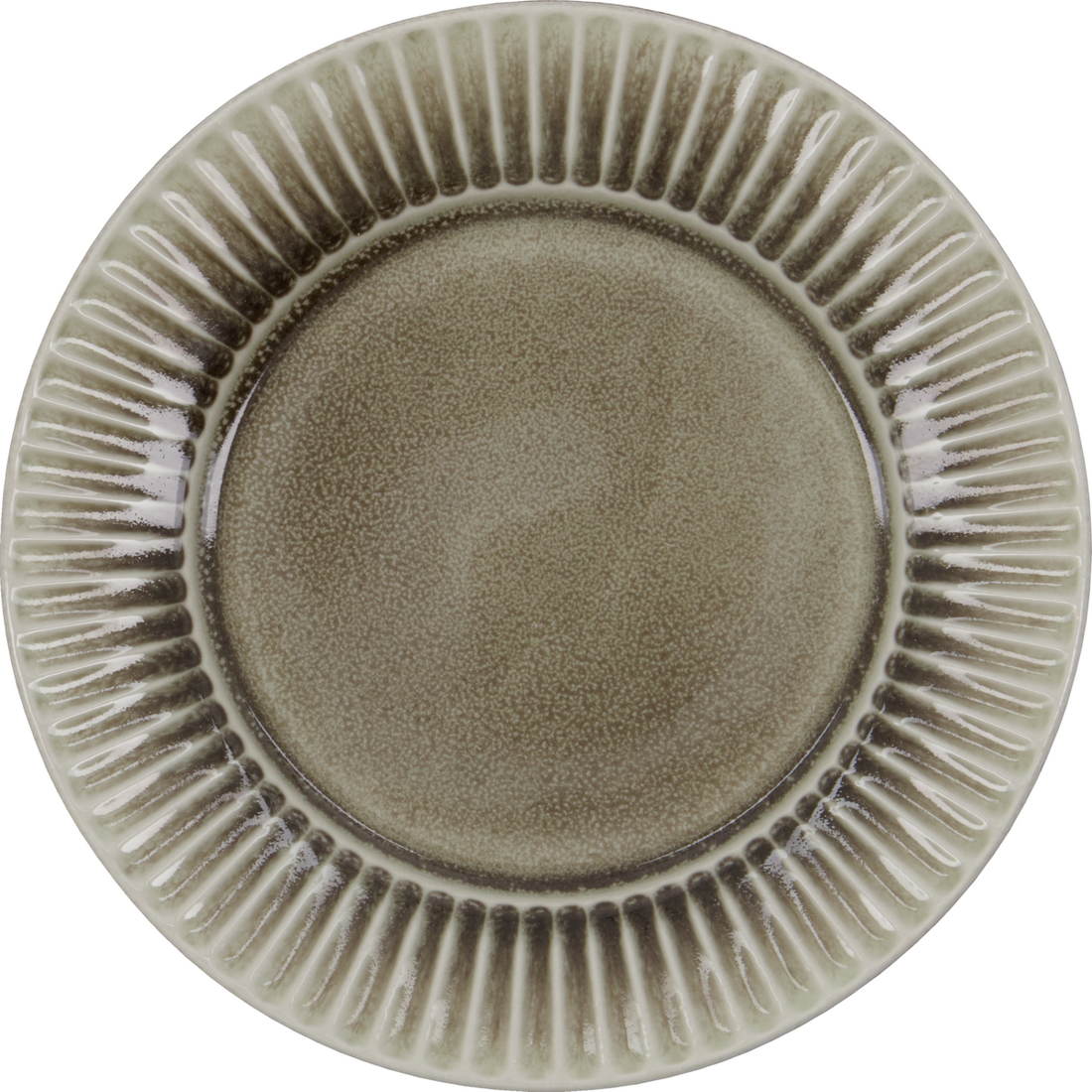Lunch plate, hdpleat, gray; brown