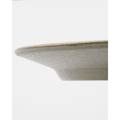 Lunch plate, hdpleat, gray; brown