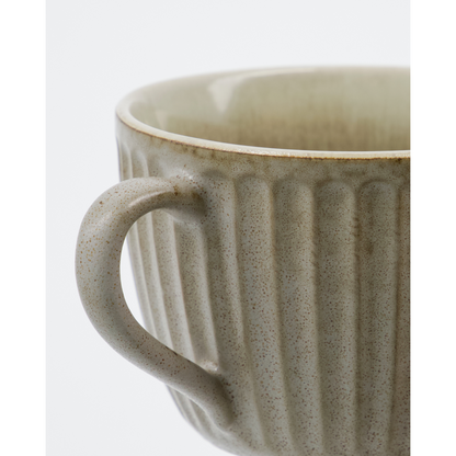 Mugs, hdpleat, gray; brown