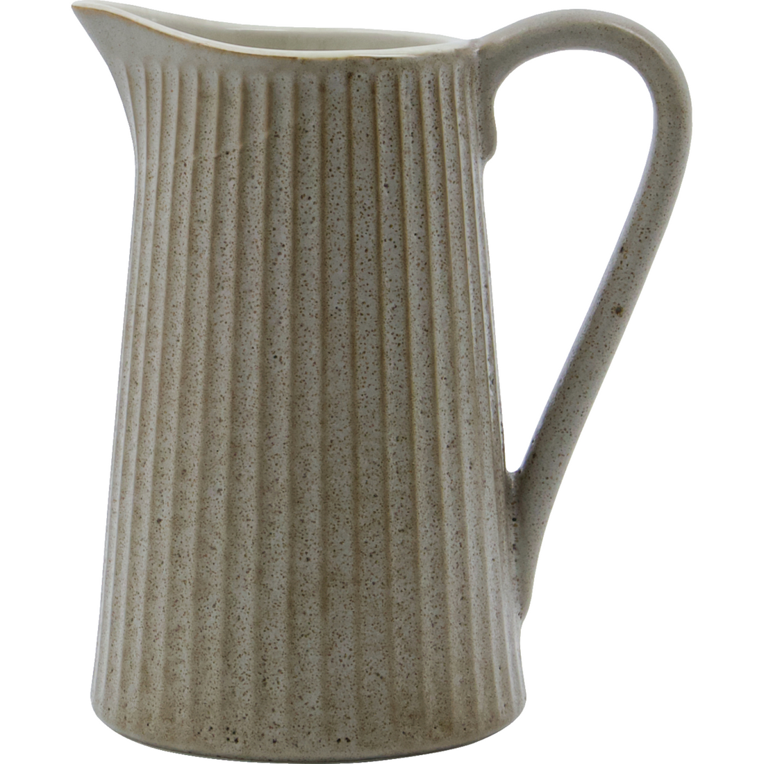 Jug, hdpleat, gray; brown