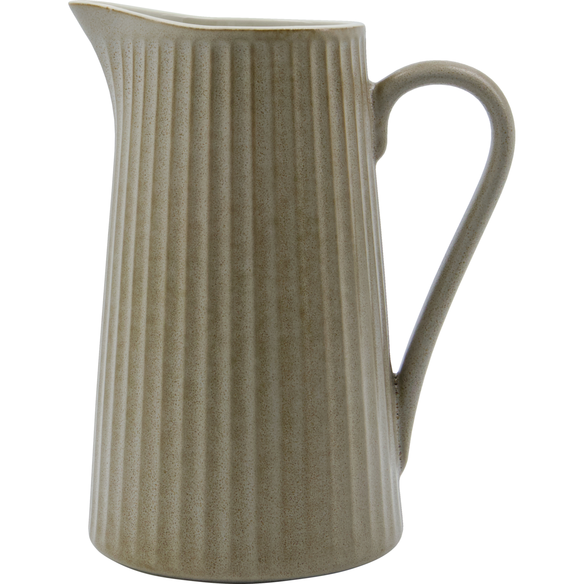Jug, hdpleat, gray; brown