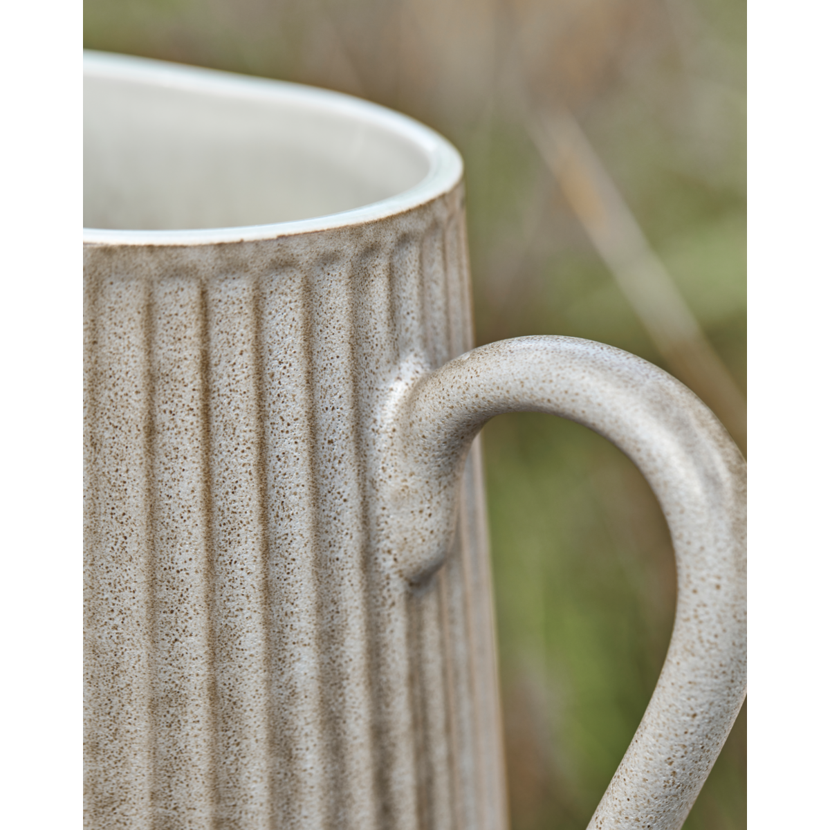 Jug, hdpleat, gray; brown