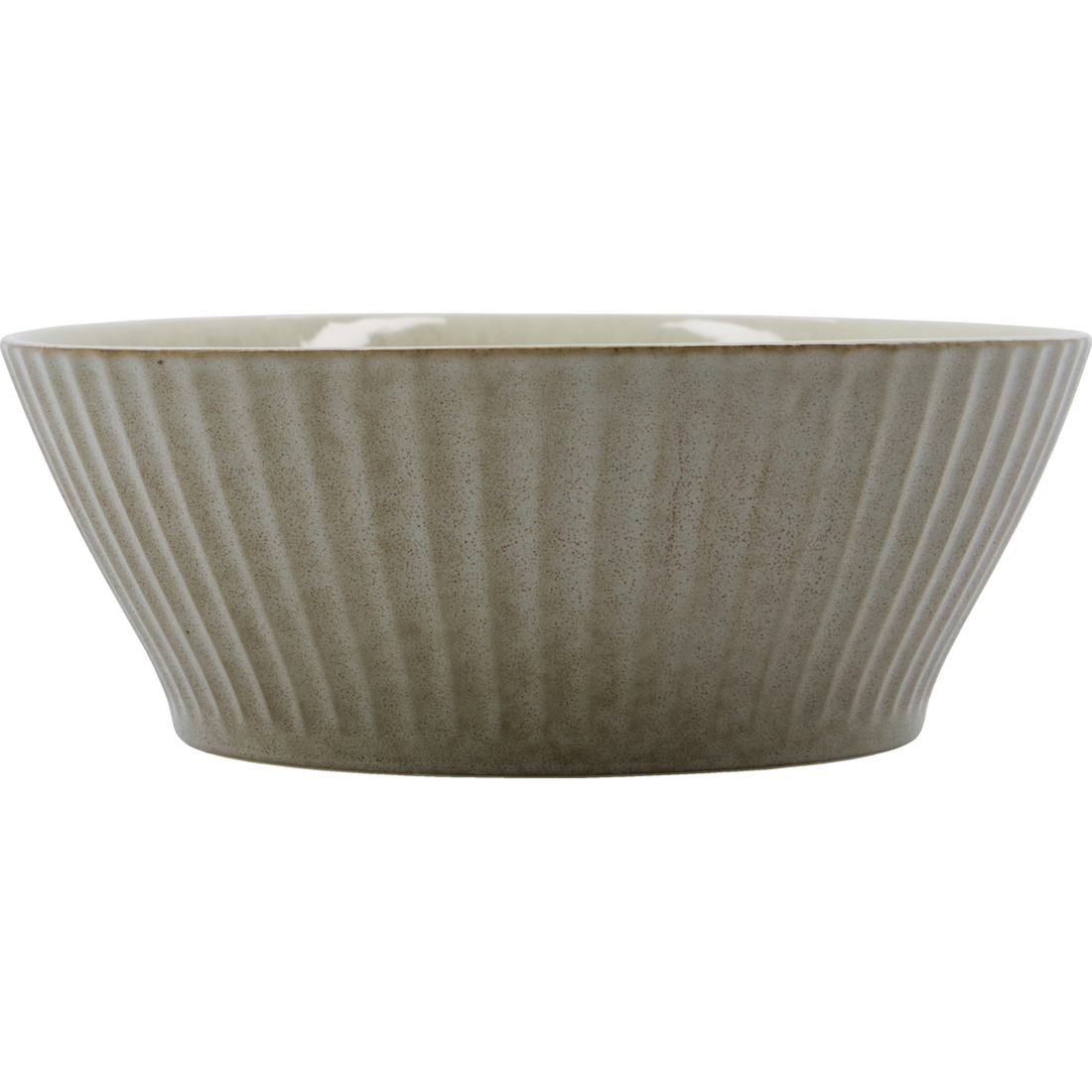 Bowl, hdpleat, gray; brown