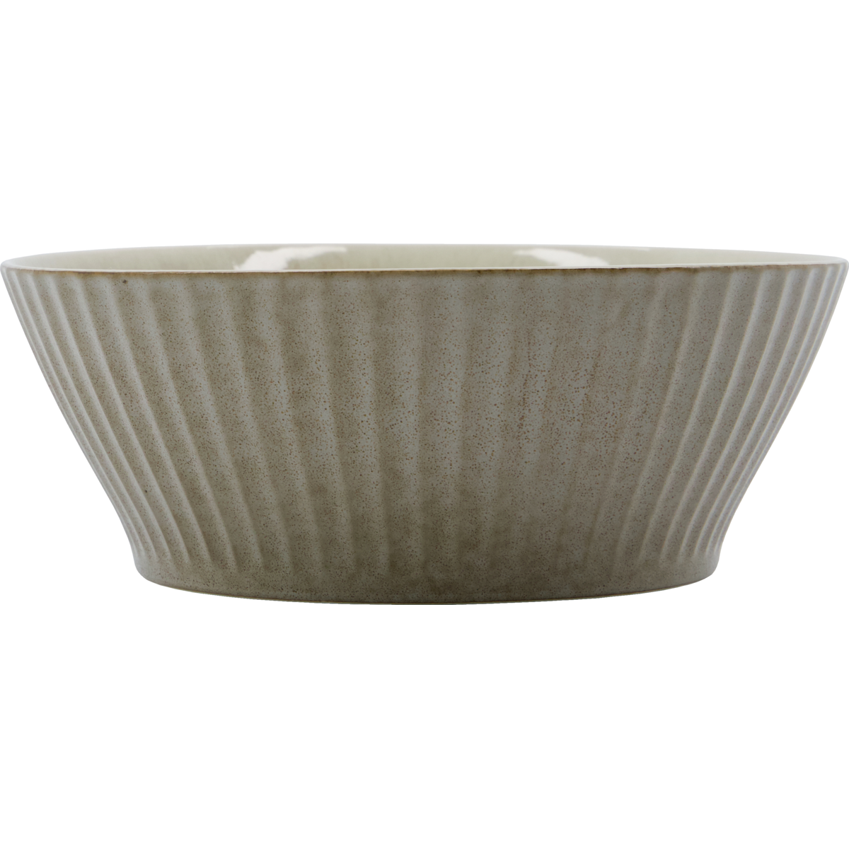 Bowl, hdpleat, gray; brown