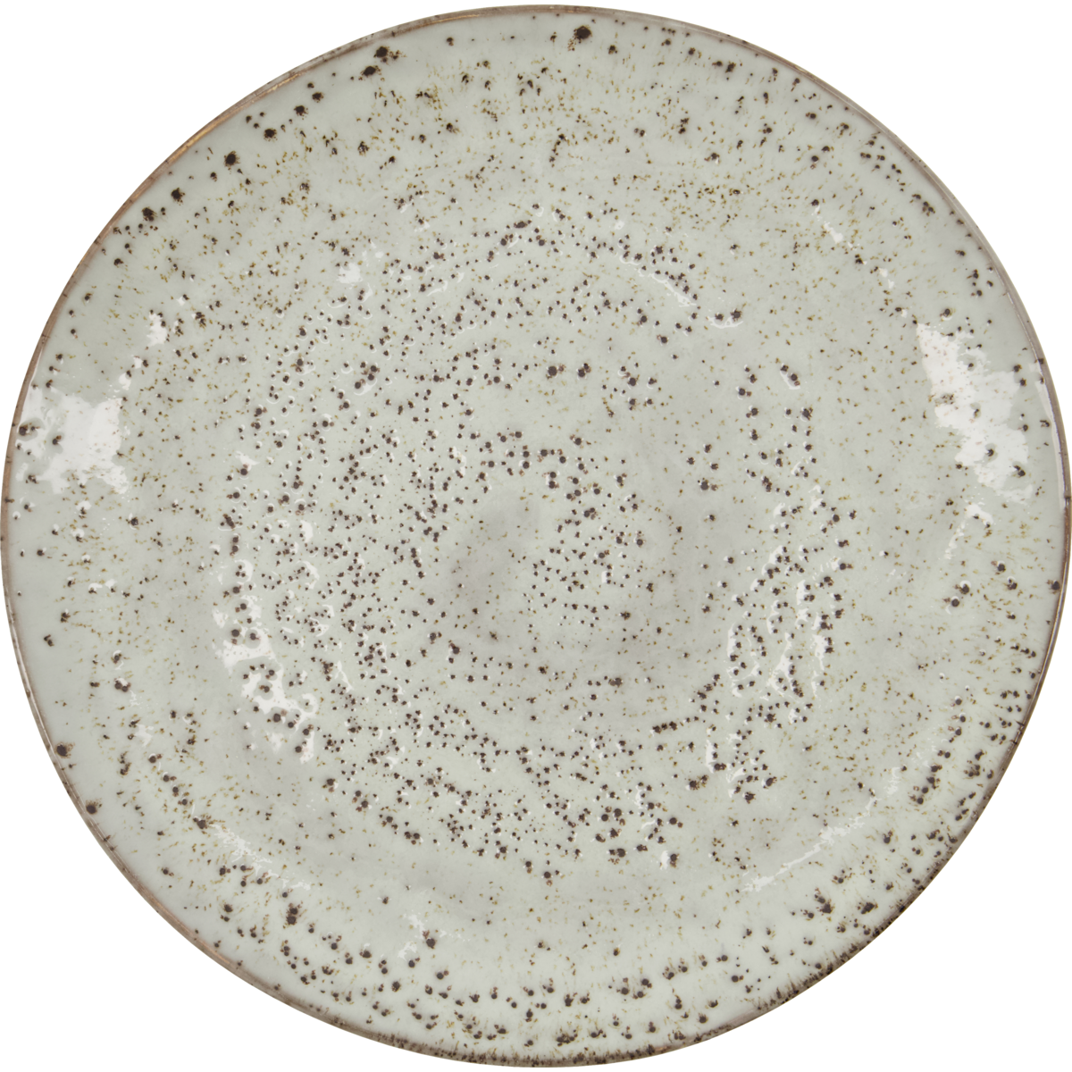 Dinner plate, hdrustic, gray; blue