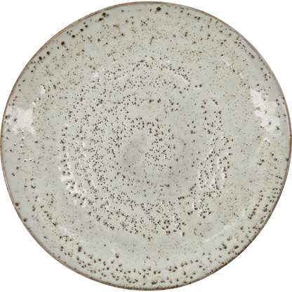Dinner plate, hdrustic, gray; blue