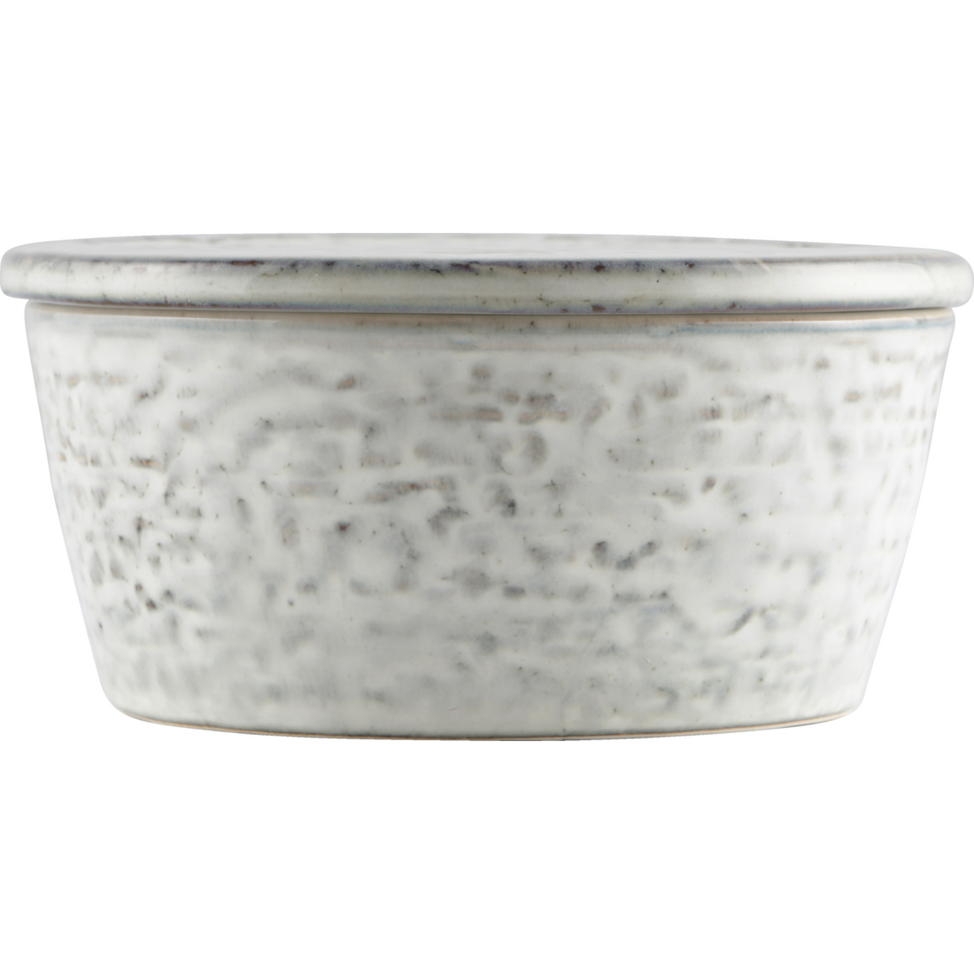 Storage with lid, rustic, gray; blue