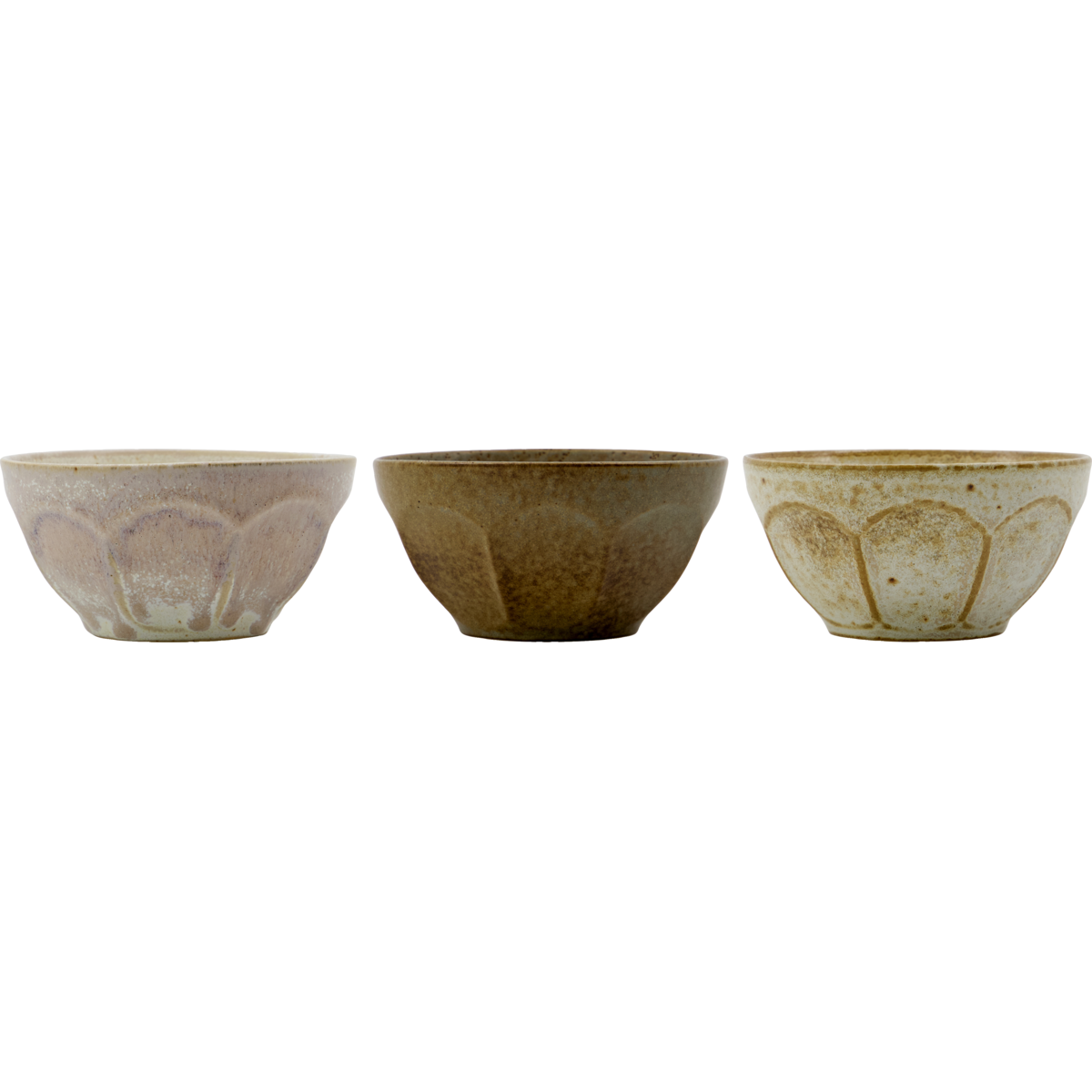 Bowl, hdarch, raw white; beige; green