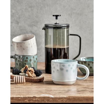 Mugs, hdlike, beige; green; blue