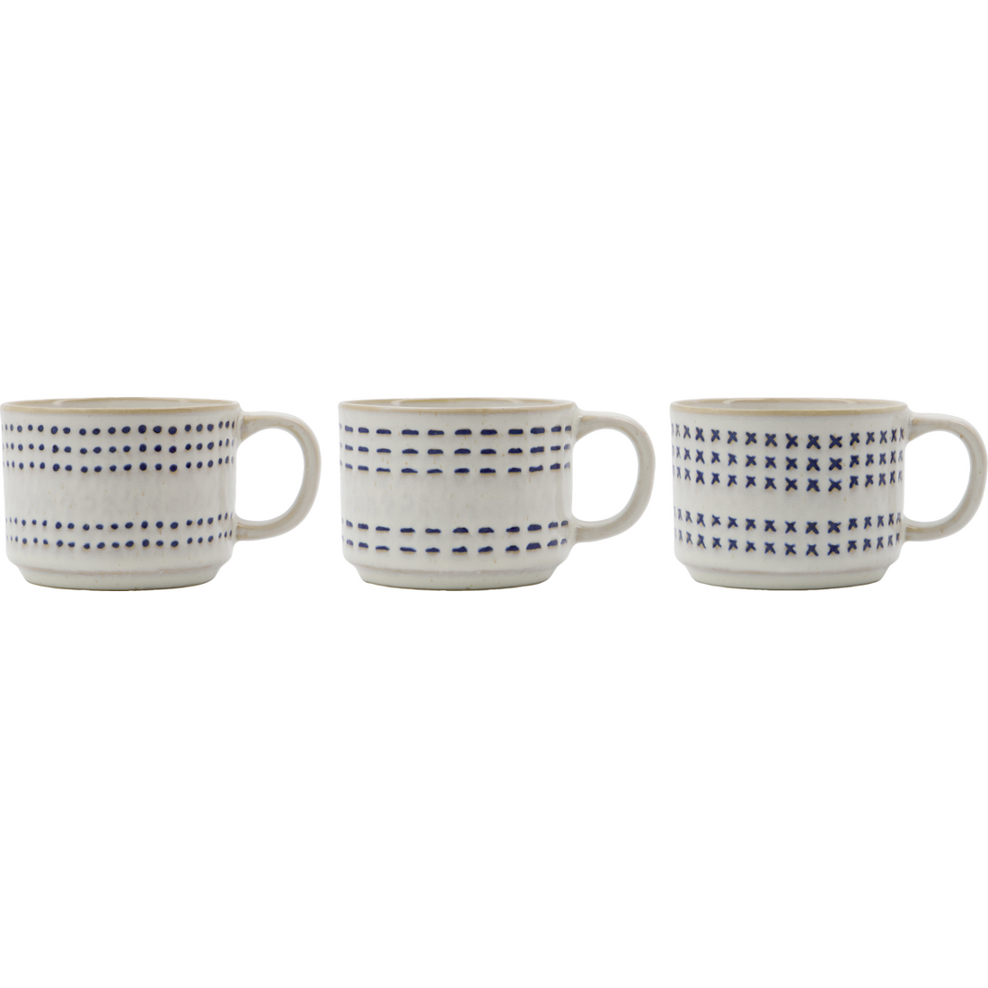 Mugs, hdstich, raw white