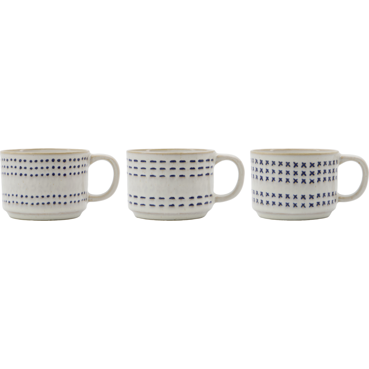 Mugs, hdstich, raw white