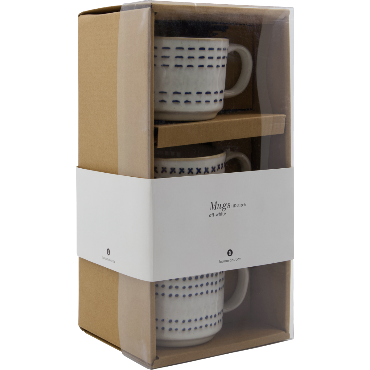 Mugs, hdstich, raw white