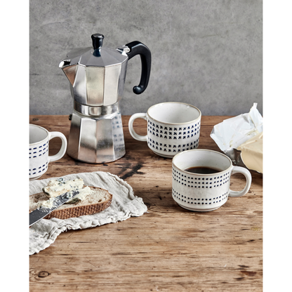 Mugs, hdstich, raw white